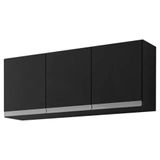 Armário Aereo 120cm 3 Portas Cozinha Andreia Preto Ajl