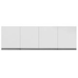 Armário Aereo 160cm 4 Portas Lavanderia Andreia Branco Ajl