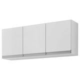 Armário Aereo 120cm 3 Portas Lavanderia Andreia Branco Ajl