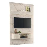 Painel Home Suspenso Monte Carlo Para Tv 65&quot; Calacata Off White Madetec