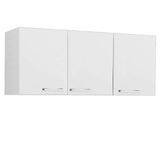 Armário De Cozinha Aereo 3 Portas 120cm Carol Branco Rud Rack