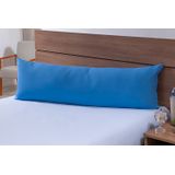 Fronha Para Travesseiro De Corpo 1,50mx50cm 100% Algodão 200 Fios Azul