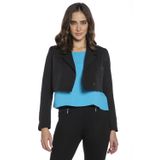 Blazer Curto Feminino Malha Liso Polo Wear Preto