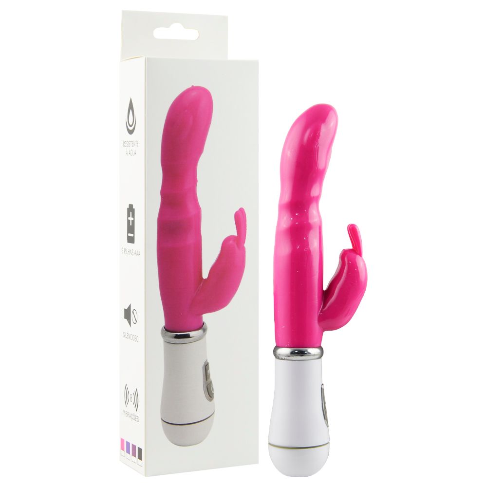 Vibrador  Ponto G Silicone Rabbit 8 Vibrações Estimulador De Orgasmos Puro Prazer