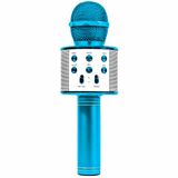 Microfone Bluetooth Infantil Star Voice Karaoke Azul Zoop Toys