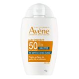 Protetor Solar Facial Avène Mat Perfect Tri-defense Ultra Fluido Sem Cor Fps50 40g