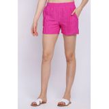 Short Feminino Laise Cós Elastico Polo Wear Rosa Escuro