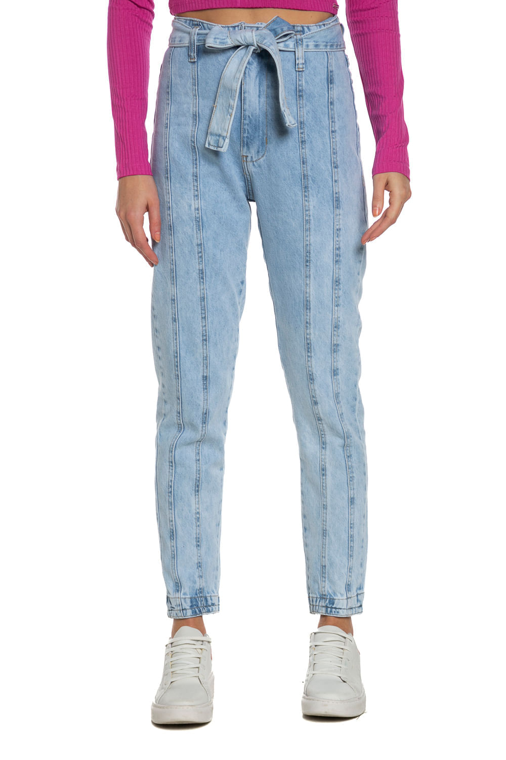 Calça Feminina Jeans Mom Lisa Polo Wear Jeans Médio