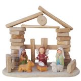 Enfeite De Natal Presepio Natalino Resina 25cm X 27cm - Luxo