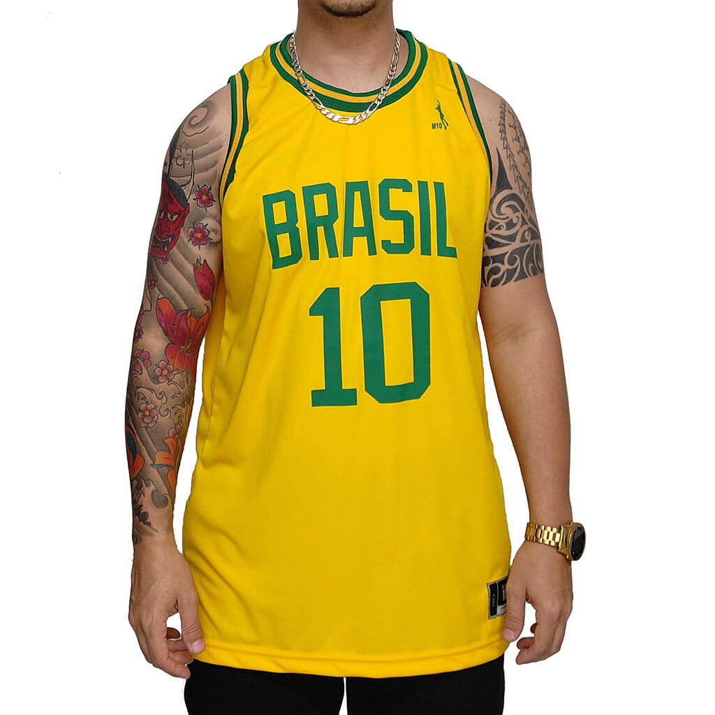 Regata Basquete Masculina M10 Classic Brasil