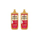 Creme Para Pentear Niely Gold 500ml Reconstruçao-kit C/2un