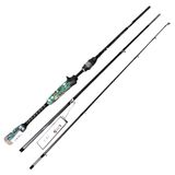 Vara Para Pesca Carretilha Lumis Tunizza 5.8 1,72m 6-17lbs Im8 Com Capa 3 Partes