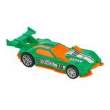 Carrinho De Friccao Hot Wheels Fast Racer Gt Hunter Verde Multikids