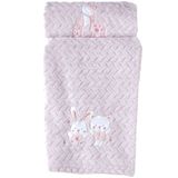 Cobertor Bebê Fluffy 110x90 Com Aplique Bordado Malve