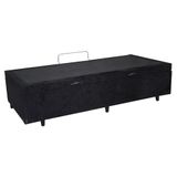 Base Box Bau Solteiro Premium Santo Box Suede 47x78x188