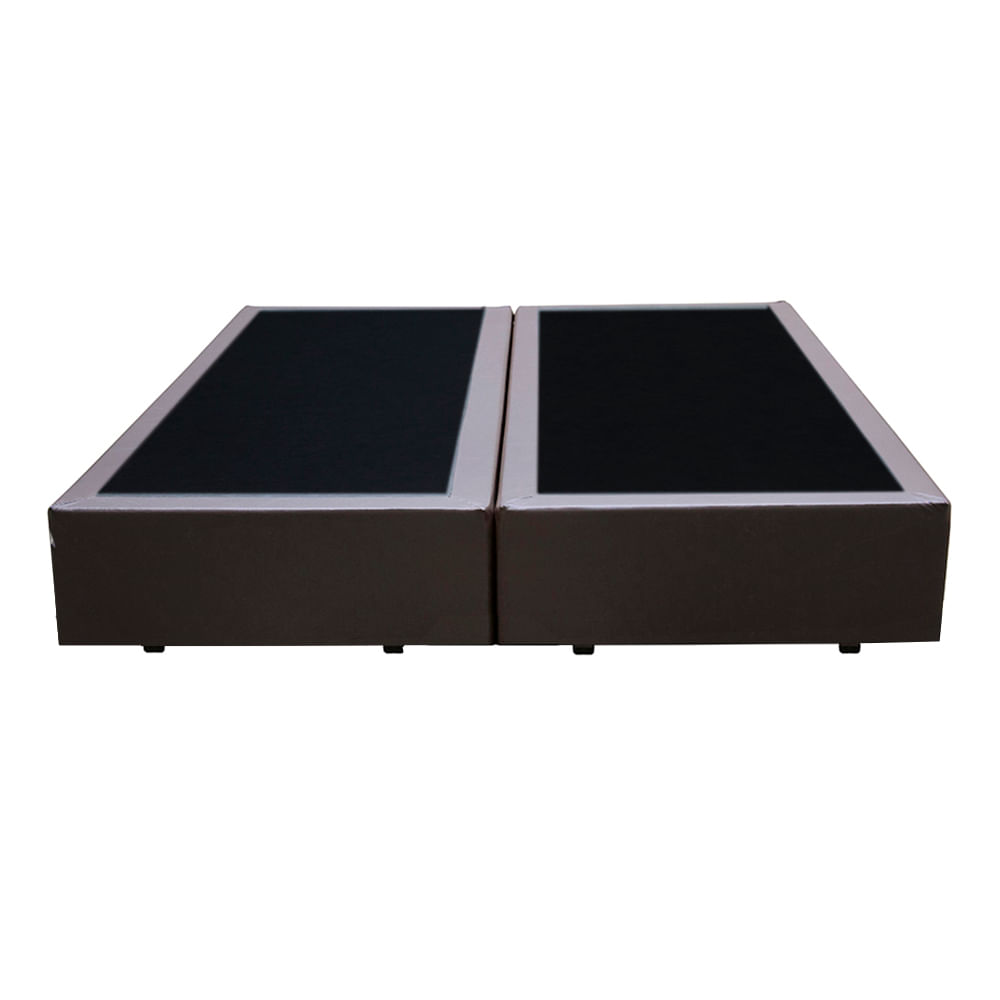 Base Box Bau King Bipartido Premium Santo Box Sintético 47x192x203