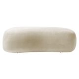 Puff Decorativo Itália 180cm Sala Escritorio Luxo Linho - Amarena Móveis Cor Rosê