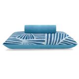 Jogo De Cama Buettner King Malha Basic Noronha 3 Pçs Azul