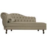 Divã Recamier Diana Lado Direito 120 Cm Suede Amarena Móveis Cappuccino