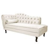 Divã Recamier Diana Lado Direito 120cm Corano Amarena Móveis Branco