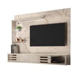 Painel Suspenso Para Tv Até 50&quot; Com Led Frizz Select Calacata Off White Madetec