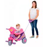 Triciclo Infantil Com Haste Direcionavel Velocita Lilas Calesita