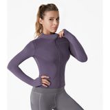 Jaqueta Feminina Respirável De Alta Elasticidade Para Treinamento De Corrida