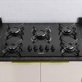 Cooktop Electra 5 Bocas Com Acendimento Automático Bivolt - Preto