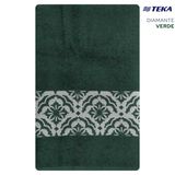 Toalha De Banho Felpuda 95 Algodao 65cm X 135cm Diamante Verde Teka