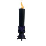 Castiçal Crânio Wicca Rosa Caveira Resina - Escolha O Modelo