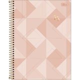 Tilibra - Agenda Executiva Espiral Diária 20 X 27,5 Cm Spot Feminina 2025 - Bege