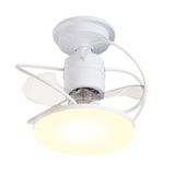 Ventilador De Teto Treviso Branco Elegance Led Contrl Remoto