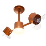 Ventilador De Teto Treviso Infinit Led Cobre Bivolt