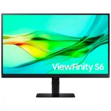 Monitor Samsung Viewfinity S6 27 Qhd Hdr 100hz 5ms Hdmi Dp Usb-c Rj45 Pivot