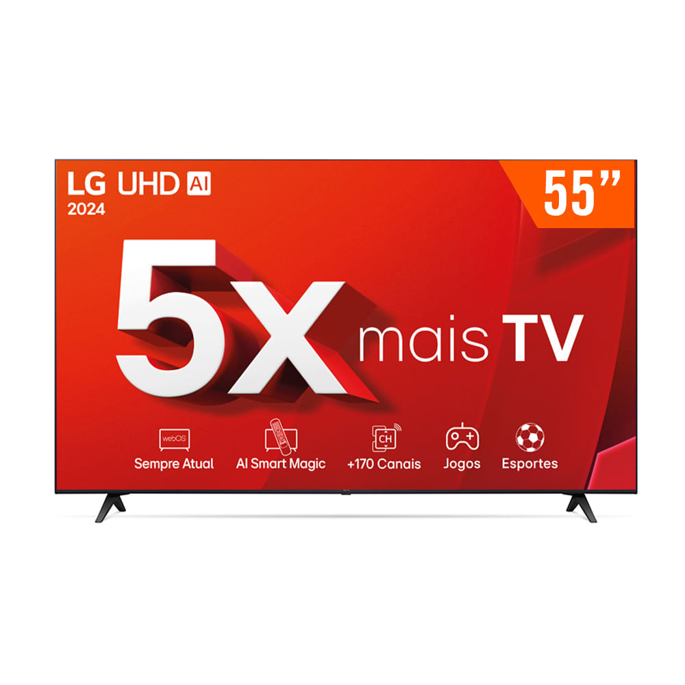 Smart Tv Led 55&quot; Ultra Hd 4k Lg 55ut8050psa Thinq Ai Alexa Hdr10 3 Hdmi 2 Usb Wi-fi Bluetooth