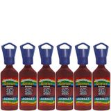 Box Kit 6 Dimensional Glitter 3d Acrilex 35ml - Escolha Cor