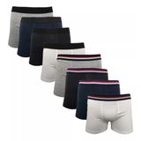 Kit 10 Cuecas Boxer Masculinas Algodão Cueca Short Box Lisa