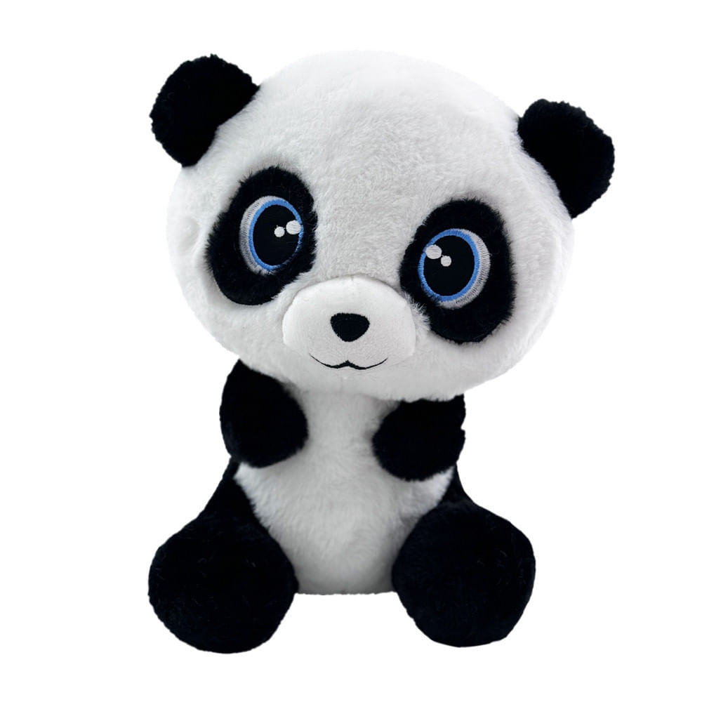 Pelúcia Little Friends Panda Benício 30cm Multikids - Br2229