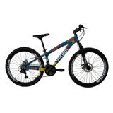 Bicicleta Tuff25 Freeride Aro 26 Az/am 21 Vel Vikingx