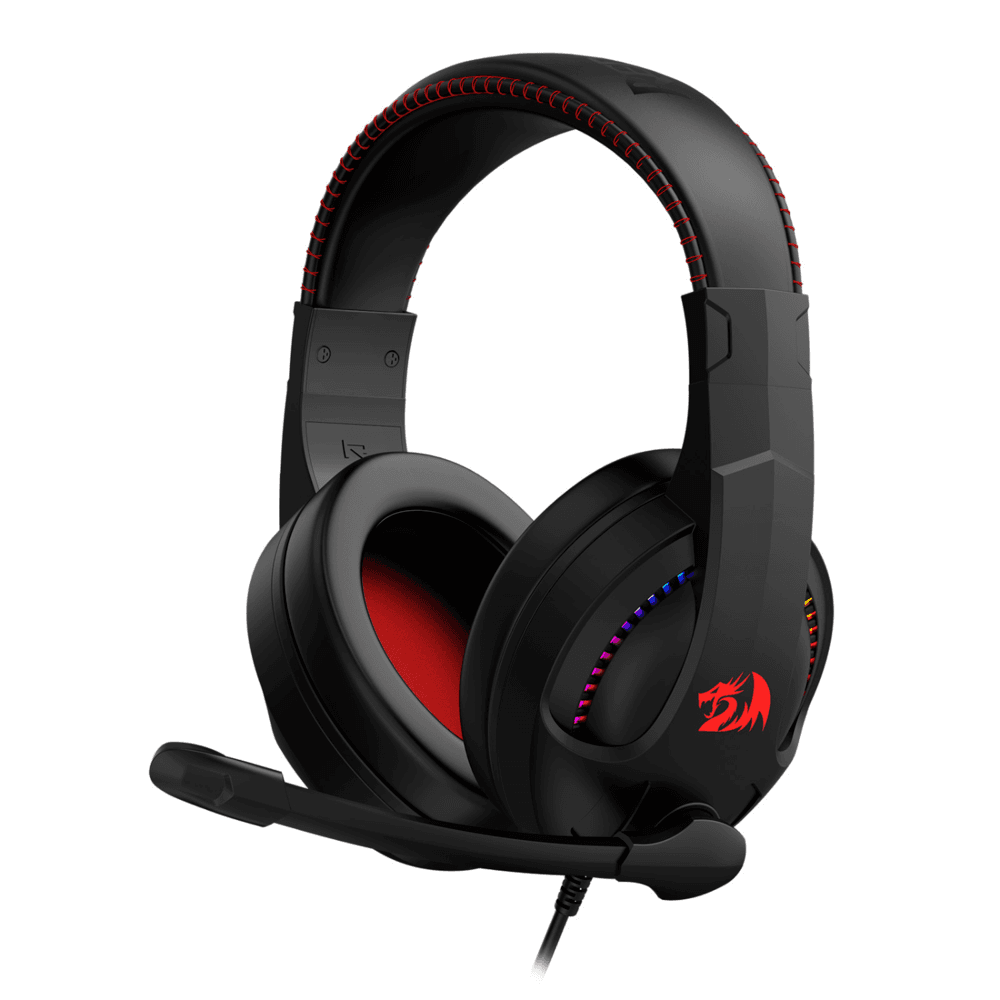 Headset Gamer Redragon Cronus, Rgb, Usb E P3 - Preto Redragon