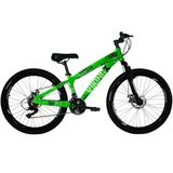 Bicicleta Viking X Tuff25/30 Aro 26 Freio Disco 21v Cambios Importados Verde Neon Vikingx