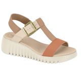 Sandalia Modare Plataforma Ref 7197.103.21736 Nude/coral/creme 040