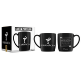 Caneca De Porcelana Uni Cursos 300ml- Fármacia - Brasfoot Brasfoot