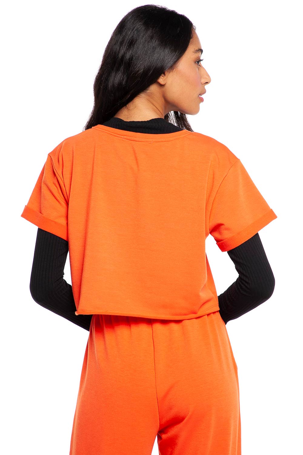 Blusa Feminina Básica Polo Wear Laranja Escuro