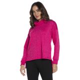 Blusa Feminina Tricot Gola Alta Polo Wear Rosa Escuro