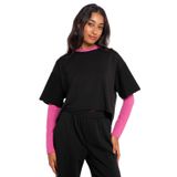 Blusa Feminina Lisa Casual Polo Wear Preto