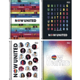 Caderno Espiral Capa Dura 1 Matéria - 80 Folhas - Now United - Tilibra Tilibra