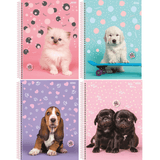 Caderno Espiral Capa Dura 10x1 - 160 Folhas - My Pets - São Domingos Sao Domingos