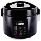 Panela De Arroz Eletrica Ate 5 Xicaras Nao Cozidas Com 3 Funcoes, 110v 500w, Yum Asia, Preta