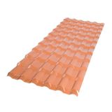 Kit 20 Telhas Plan Colonial Pvc 3,30 X 06 Ondas Terracota